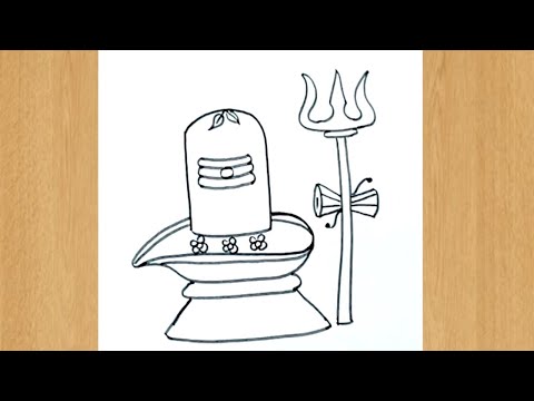 How to draw lord shiva || Easy drawing of Mahadev step by step|| Maha Shivratri drawing...