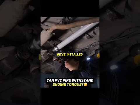 Will PVC pipe work as a propshaft?