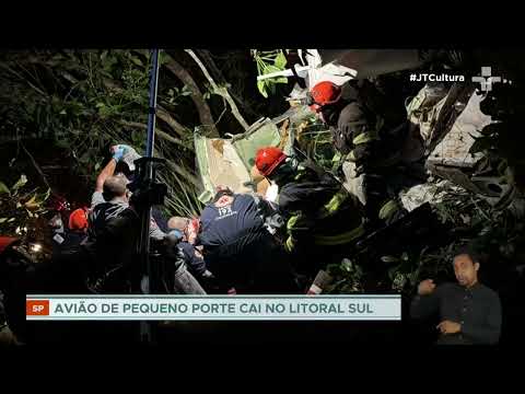 Avião de pequeno porte cai no litoral sul de São Paulo e deixa uma vítima fatal