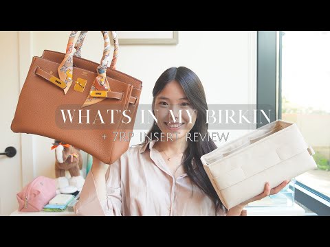 WHAT’S IN MY BIRKIN BAG 👜💅🏻  Hermes Birkin 30 & 7RP insert review!