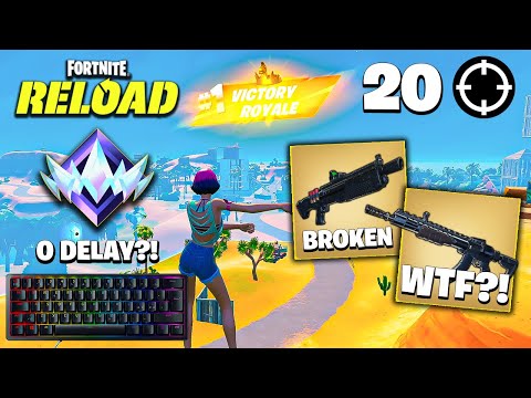 Fortnite Reload | High Kill Solo UNREAL Ranked Win Gameplay (Keyboard & Mouse ASMR) Heavy Shotgun