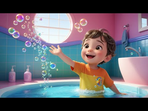 Splish, Splash, A Rainbow Bath Rhyme Song | Popular Nursery Rhyme & Lyrics | Educational Kids Songs