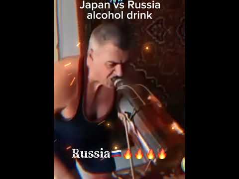 Japan🇯🇵vs Russia🇷🇺alcohol drink #funnyvideo #japan #funnymemes #vs #mosukau#russia