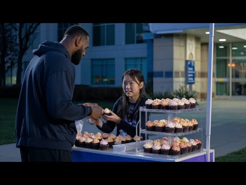 Girl Sells Cupcakes to Pay for Her Brother's Surgery, Then Lebron James Walks By & Shocks Everyone!