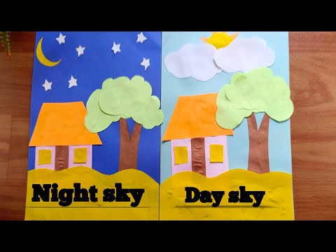 night sky and day sky paper craft /paper craft night sky and day sky #santuarts