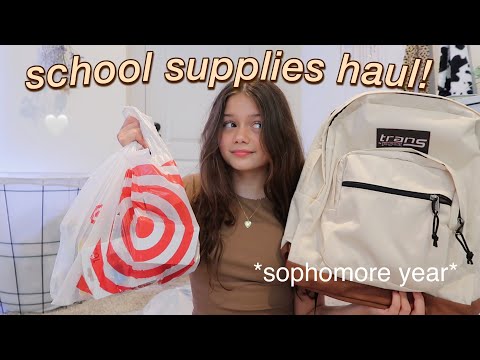 BACK TO SCHOOL SUPPLIES HAUL 2021 *sophomore year*