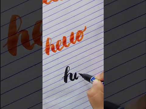 Calligraphy for Beginners #shorts #calligraphyart #lettering #satisfying