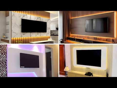 TV WALL DESIGN IDEAS 2025 - WOODEN TV WALL UNIT DESIGNS - LIVING ROOM TV UNIT DECOR IDEAS 2025