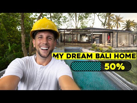 BUILDING in BALI - My Dream Villa is 50% COMPLETE!