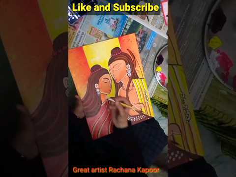 sita ram drawing painting by rachana kapoor #siyaram #shortsfeed  #drawingandpaintingforbeginners