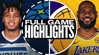 TIMBERWOLVES at LAKERS | FULL GAME HIGHLIGHTS | February 27, 2025