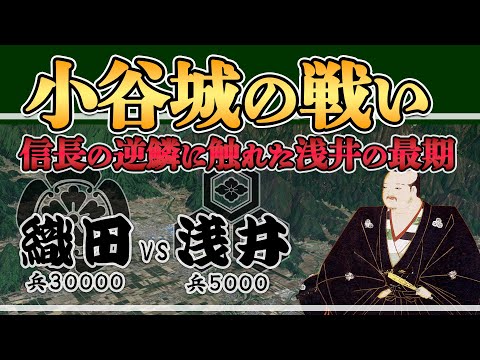 【小谷城の戦い】信長の逆鱗に触れてしまった浅井家が辿った滅亡へのカウントダウン【日本史解説】【地図・地形図で日本史を見る】