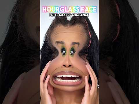 CUTE ✅ or FAIL? ❌ HourGlass Face Filter Makeup Challenge ⌛️🤣