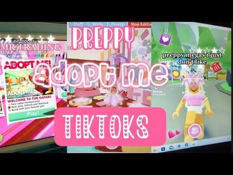 preppy adopt me tiktoks | 🌊🏝️🛍️🐆🩷 | tiktok compilation | 18 mins long! | 🐀🤭😍😜👅🦶 |