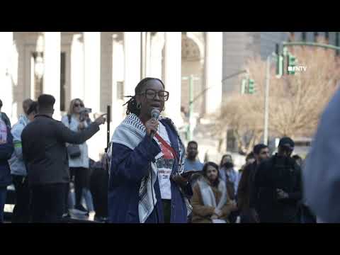 Hundreds Protest against ICE Arrest of Mahmoud Khalil from Columbia University