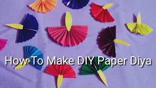 How To Make DIY Paper Diya #diypaperdiya #paperdiya #diya