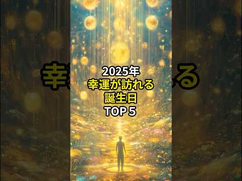 2025年幸福が訪れる誕生日TOP5#shorts#スピリチュアル#占い#誕生日#開運#幸福#2025#PR