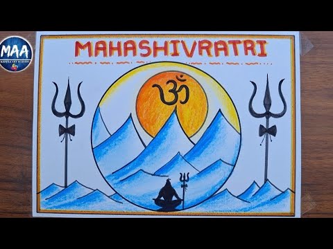 Maha shivratri drawing easy | how to draw Shivratri  | Maha Shivaratri special Drawing