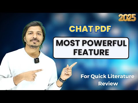 Chat PDF: The Most Powerful Literature Review Feature for Researchers in 2025! 🚀📚 | Quick Lit Review