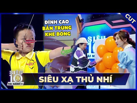 Siêu Tài Năng Nhí được vì như "XẠ THỦ" với màn BẮN CUNG CHUẨN XÁC vào KHE CÁC QUẢ BONG BÓNG