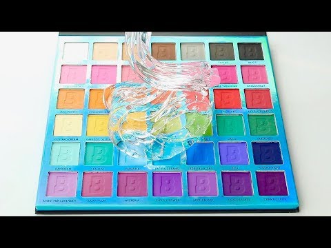 TesTING VIRAL INSTAGRAM SLIME COLOURING TRENDS WITH MAKEUP + GLITTER + more!