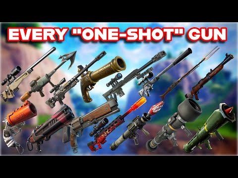 Ranking EVERY "ONE-SHOT" WEAPON In FORTNITE HISTORY From WORST To BEST