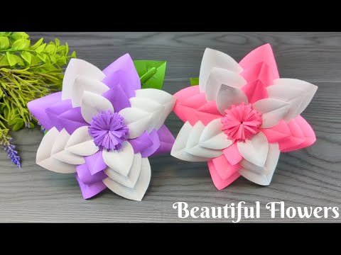 Amazing Paper Flowers # PaperCrafts #diy