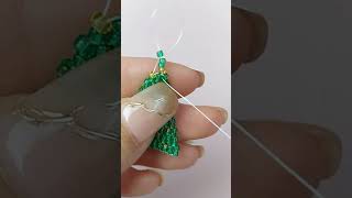 American native earring /Christmas tree design #shortvideo #shorts