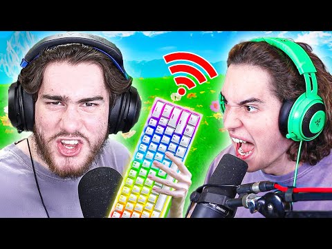 Trolling ANGRY Streamer With Wireless Keyboard PRANK!