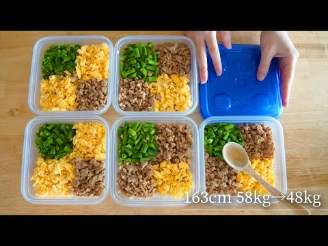 1-week Bento Meal prep for weight loss | high protein | Just 3 Ingredients!