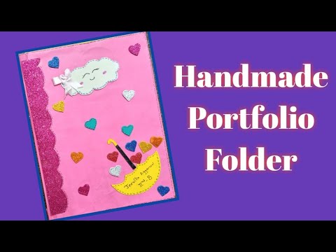 How to make file folder | DIY file folder using chartpaper | Handmade Folder | Portfolio folder idea