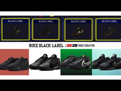 NIKE BLACK LABEL BACK NBA2K25 SHOE CREATOR