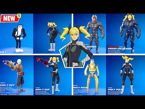 Fortnite Kikoru Shinomiya (Kaiju No. 8) doing Glitched Built-In Emotes and Funny Dances シ