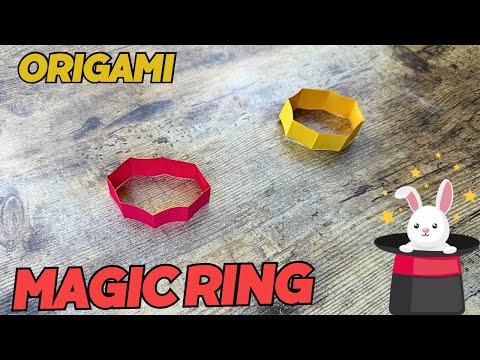 MAGIC RING EASY ORIGAMI TUTORIAL | DIY MAGIC RING - A COLOR CHANGE TWIST PAPER CRAFT FOLDING TRICK