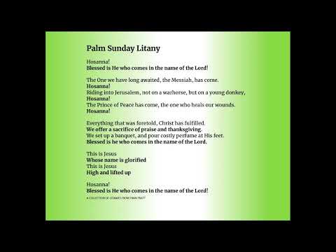 Palm Sunday Prayers - Litany