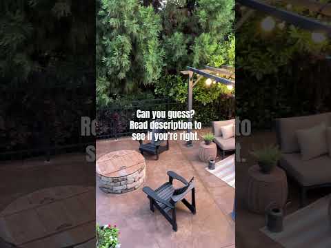 Patio Styling | Pergola | String Lights | DIY firepit