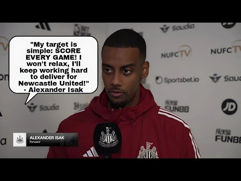 "'I'M HAPPY TO KEEP ON SCORING!' Alexander Isak Reacts to Newcastle's 3-0 Win vs Wolves!"