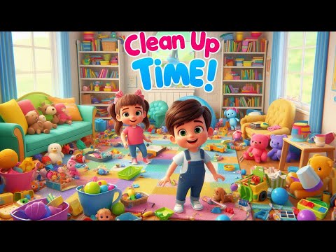 Clean Up Time! | Song to teach Kids hygiene| Educational video for kids #kidssongs