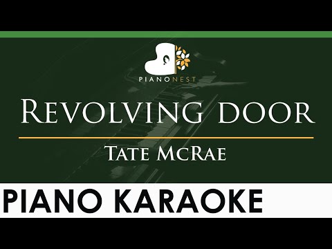 Tate McRae - Revolving door - LOWER Key (Piano Karaoke Instrumental)