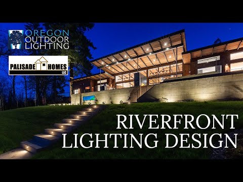 Backyard Lighting Design for Riverfront Home | Oregon Outdoor Lighting