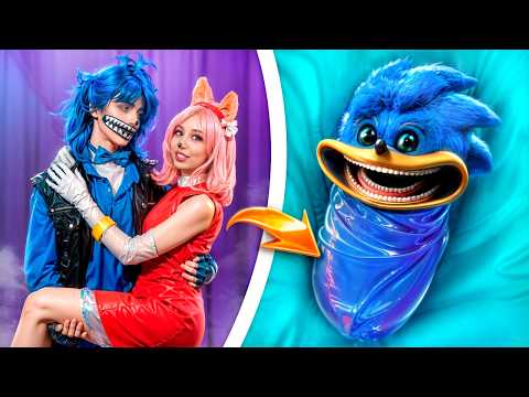 Shin Sonic Get Married with Amy Rose! Awesome Parenting Hacks! Shin Sonic Love Story