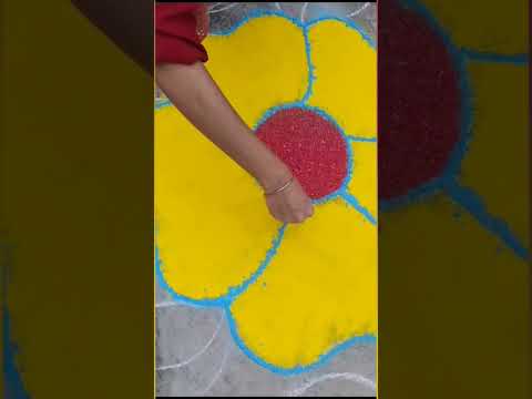 # ram mandir #ram aaege to deep jalaege # rangoli design # simple rangoli design # trending shorts #