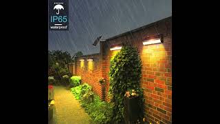 Solar Pendant Light Garden Waterproof Outdoor with Motion Sensor LED Floodlight Remote Control