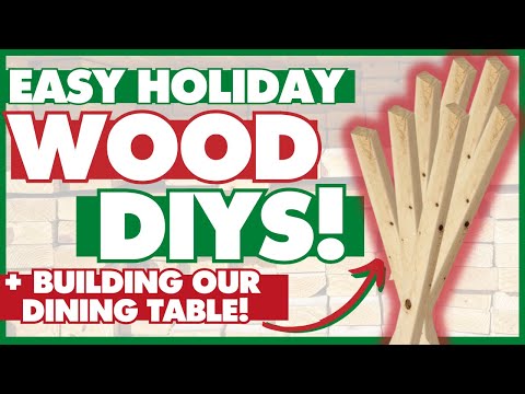 SIMPLE Wood Christmas DIY Projects 🌲 great crafts for scrap wood! 🔨