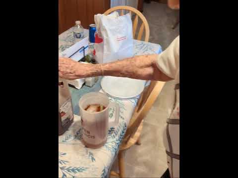 How grandma does sweet tea in her house. #granny #sweettea #grannymoments