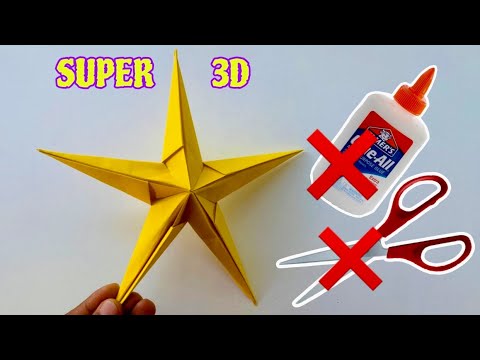 How to Make 3D Star for your Christmas Decoration | Paper Craft