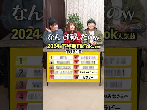 【歌って答えて！】2024年下半期のTikTok人気曲ランキングTOP10！