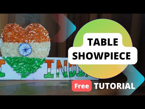 Table SHOWPIECE for Republic day/ Republic day Craft for kids/ The Glam Hacks