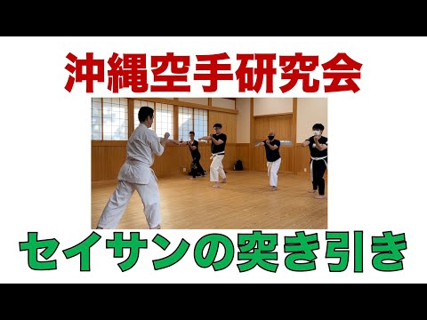 セイサンの突き引き【沖縄空手研究会】（2022年10月2日）