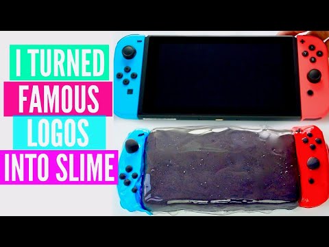 I Turned Famous Brand Logos Into Slime Art